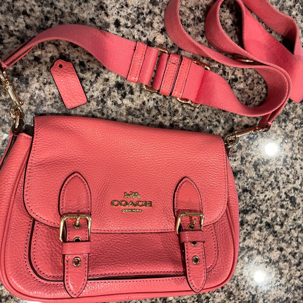 Coach “Lucy” Leather Crossbody Bag
